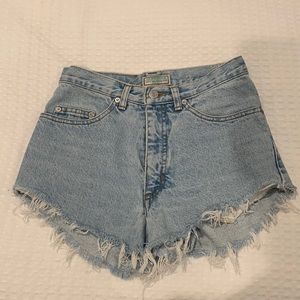 Light wash Guess shorts